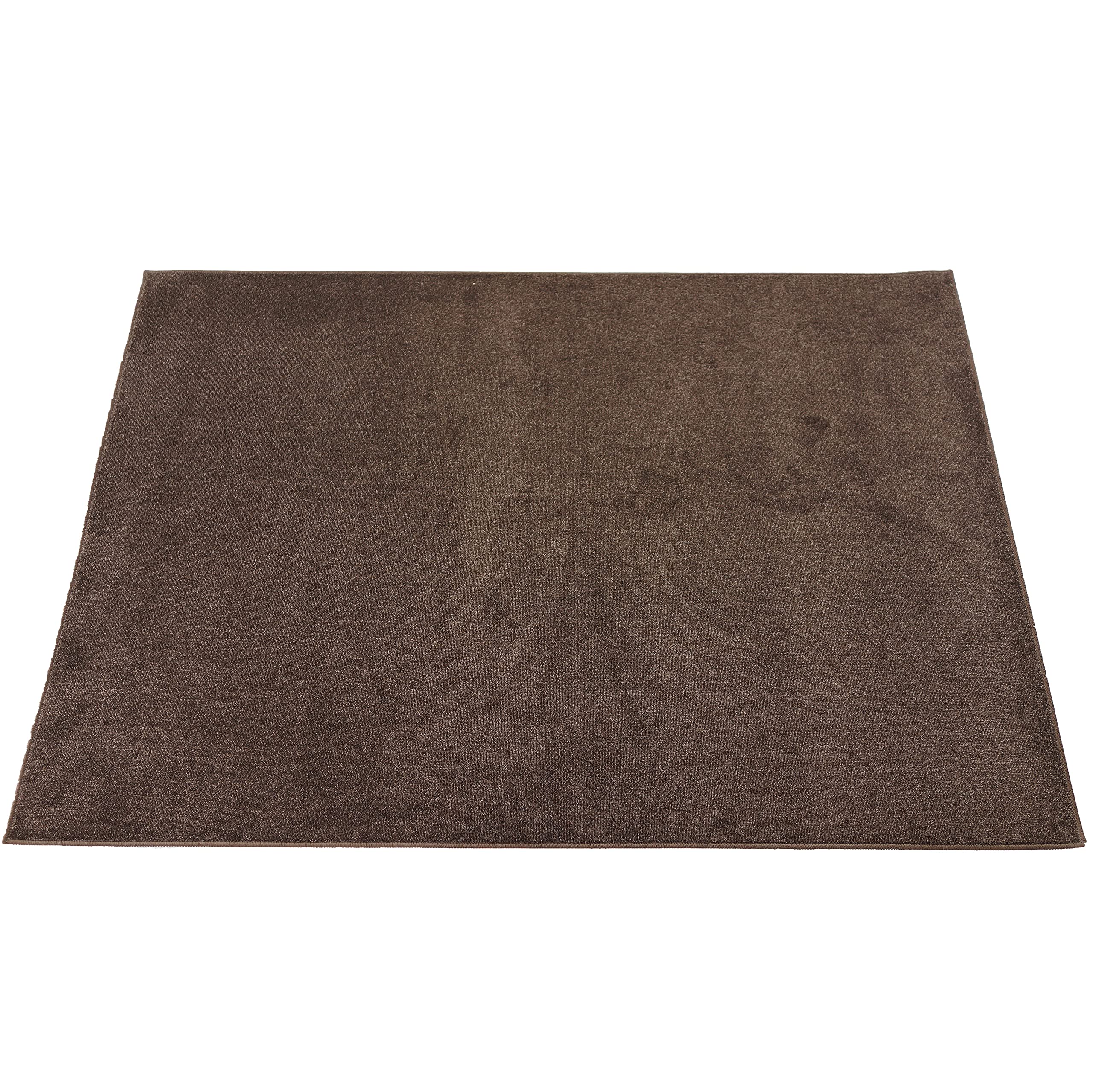 スミノエ(Suminoe) オーダーラグ ダークブラウン 幅90cm ×長さ145cm ECOROA 防炎 消臭