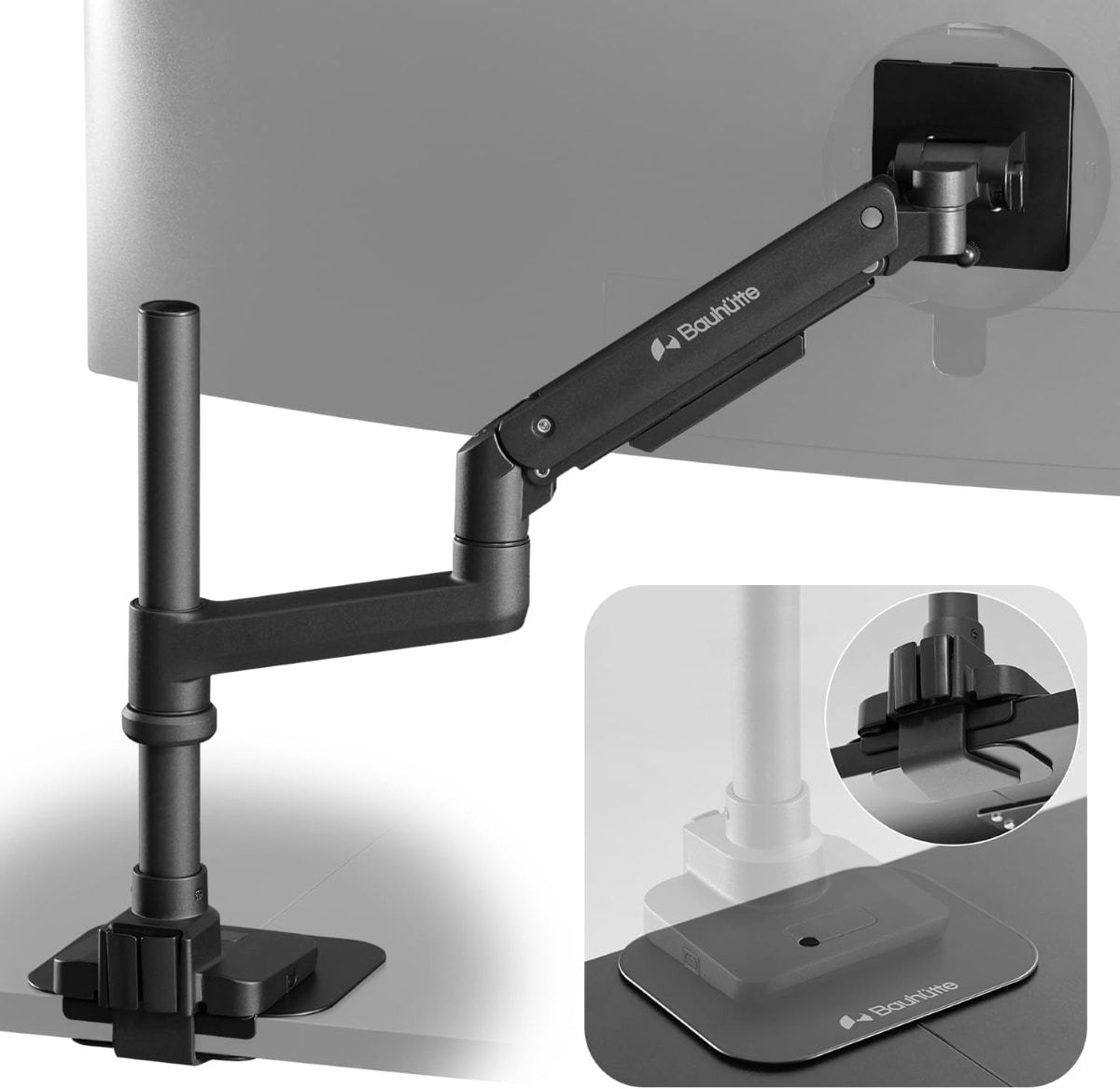 バウヒュッテ タフモニターアーム（ブラック） BMA1TGBK