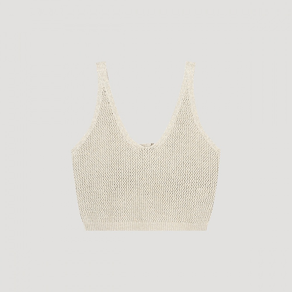 (シーズ・ミス) グリッターニットベスト_SSKVTO42530_LB