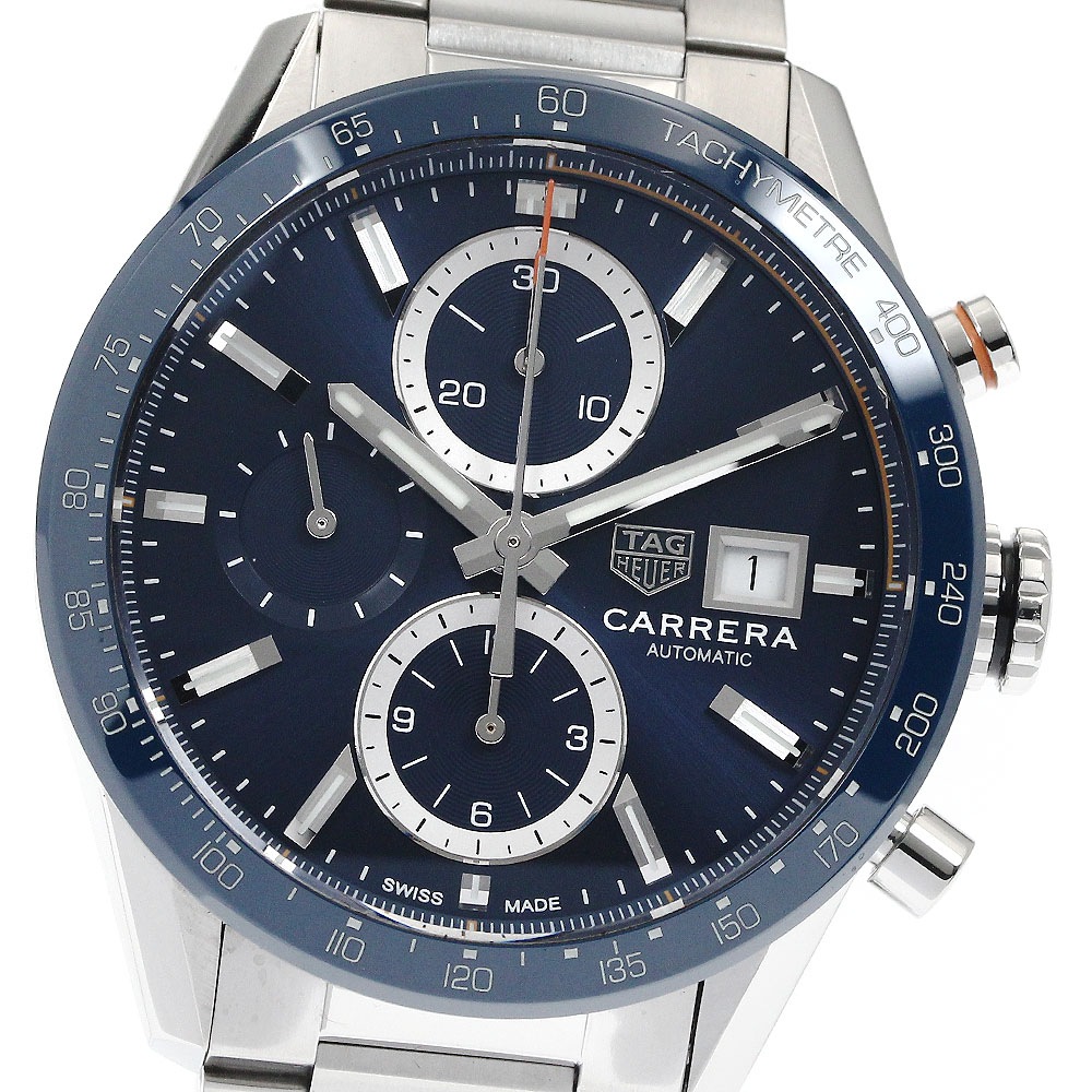 タグホイヤー TAG HEUER CBM2112-0 カレラ キャリバー16 デイト クロノグラフ 自動巻き メンズ 保証書付き_888121【中古】