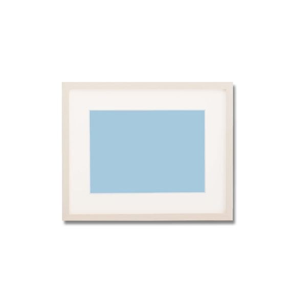 [軽量水彩額]縦横兼用 色あせを防ぐUVカットアクリル/マット付き 水彩額F4 ホワイト