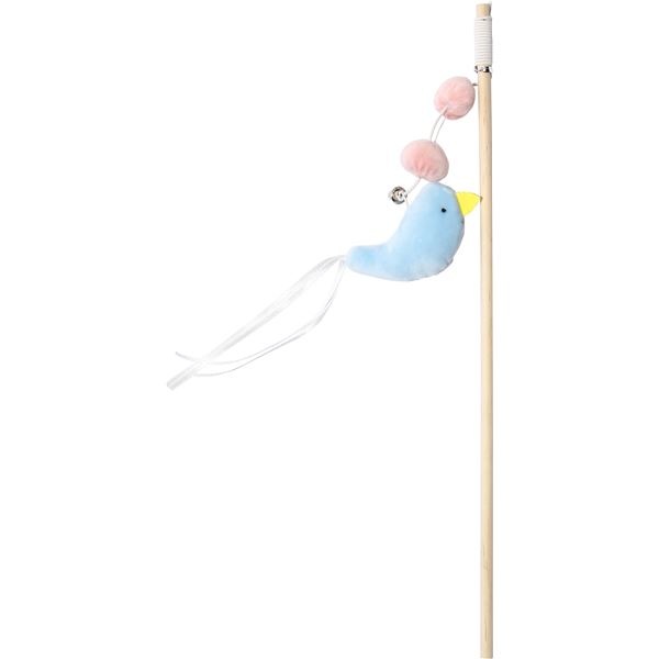 （まとめ）ロッディーズ ベイビーバード ブルー5セット (猫用玩具)