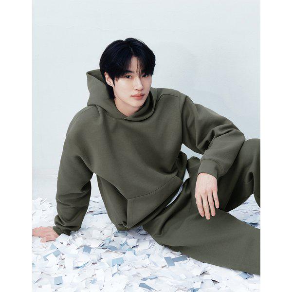 NEW [ビョン・ウソク] エアリーフード付きTシャツ スウェットシャツ 01026510