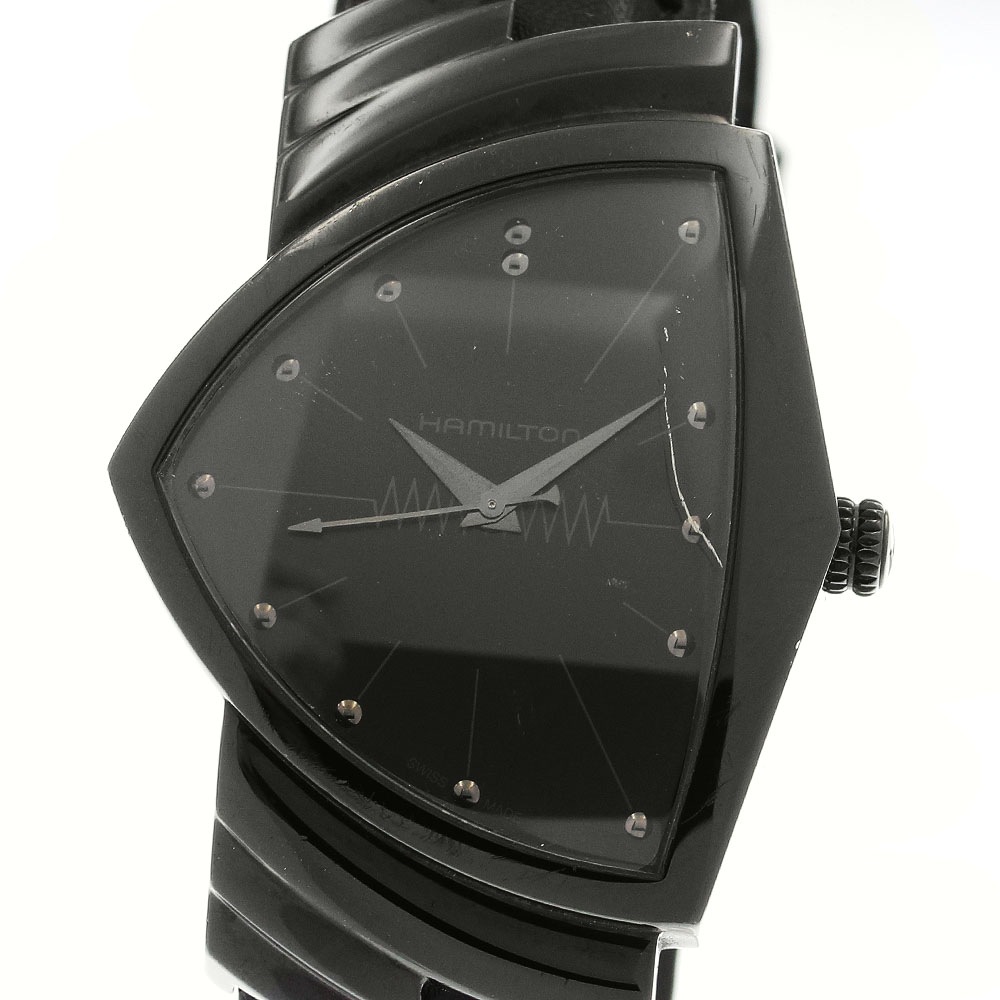 ハミルトン HAMILTON H244010 ベンチュラ フルブラック クォーツ メンズ _898881【中古】