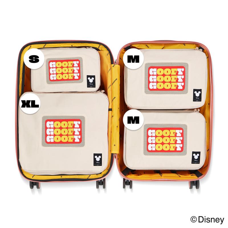 ディズニー ポプル S+M+M+XLセット 圧縮ポーチ 衣類整理 キャリーケース 衣類収納 バッグ 旅行用品 旅行準備物 必需品