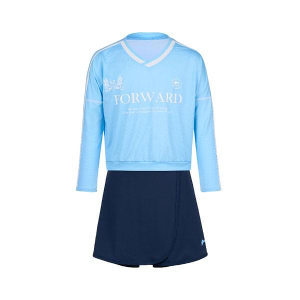 *ポリ袋贈呈* 女児フォワードラッシュガードセット ブルー RN-GS2E923-BU