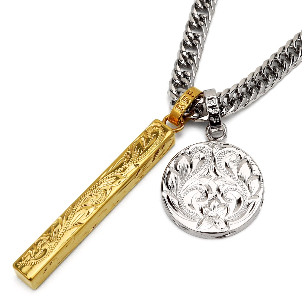 BFF スティックネックレス ダブル喜平 [bffn024]