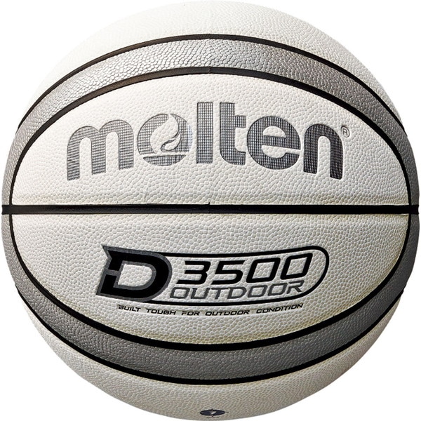 モルテン molten アウトドアバスケットボール7号球 ホワイト×シルバー バスケット ボール B7D3500WS