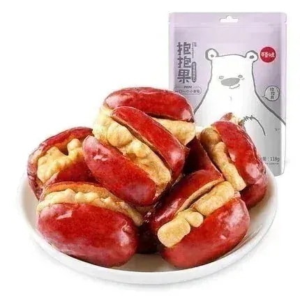 メガ割紅棗夾核桃 ドライ赤棗とクルミの組み合わせ なつめのくるみはさみ中華おやつ1袋に約1g*1お菓子