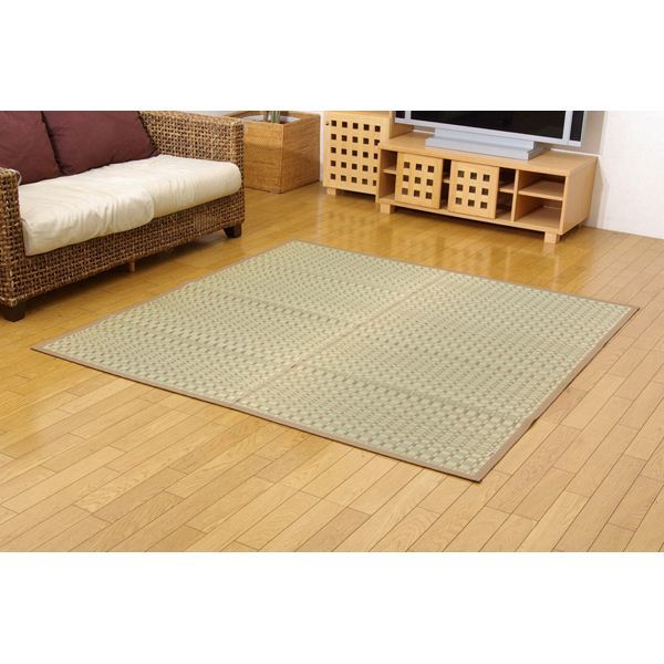 純国産/日本製 掛川織 い草カーペット 『奥丹後』 江戸間8畳（約348x352cm）