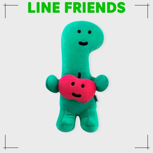 LINE FRIENDS公式 JOGUMAN ブラキオ リンゴ 音声録音可能 ぬいぐるみ