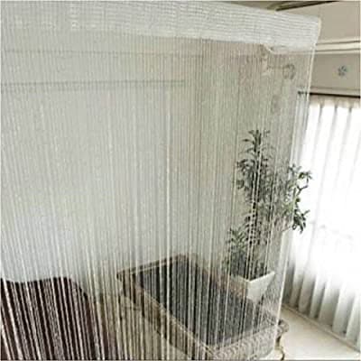 ストリングカーテン (ホワイト) 全4色 縦 200cm 100cm