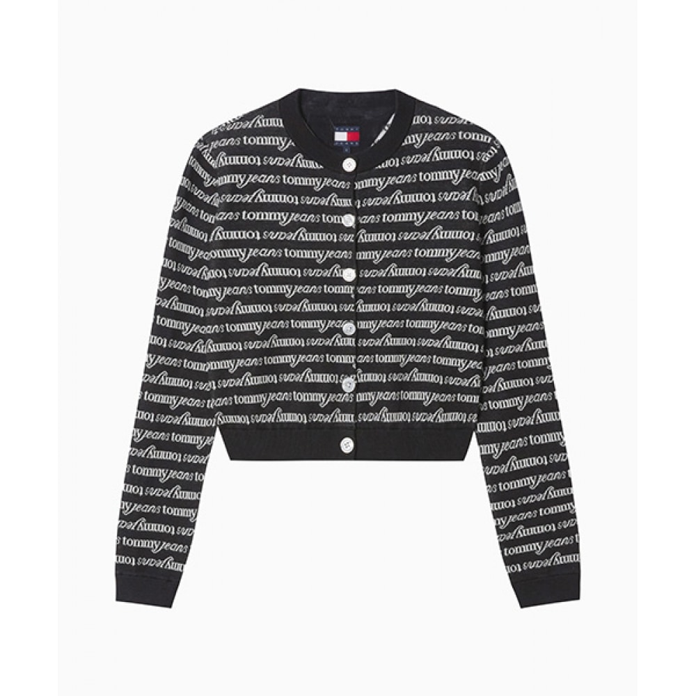 トミージーンズクロップドスクリプトカーディガン (T32F0KCD10TWT10GM) 14,615円