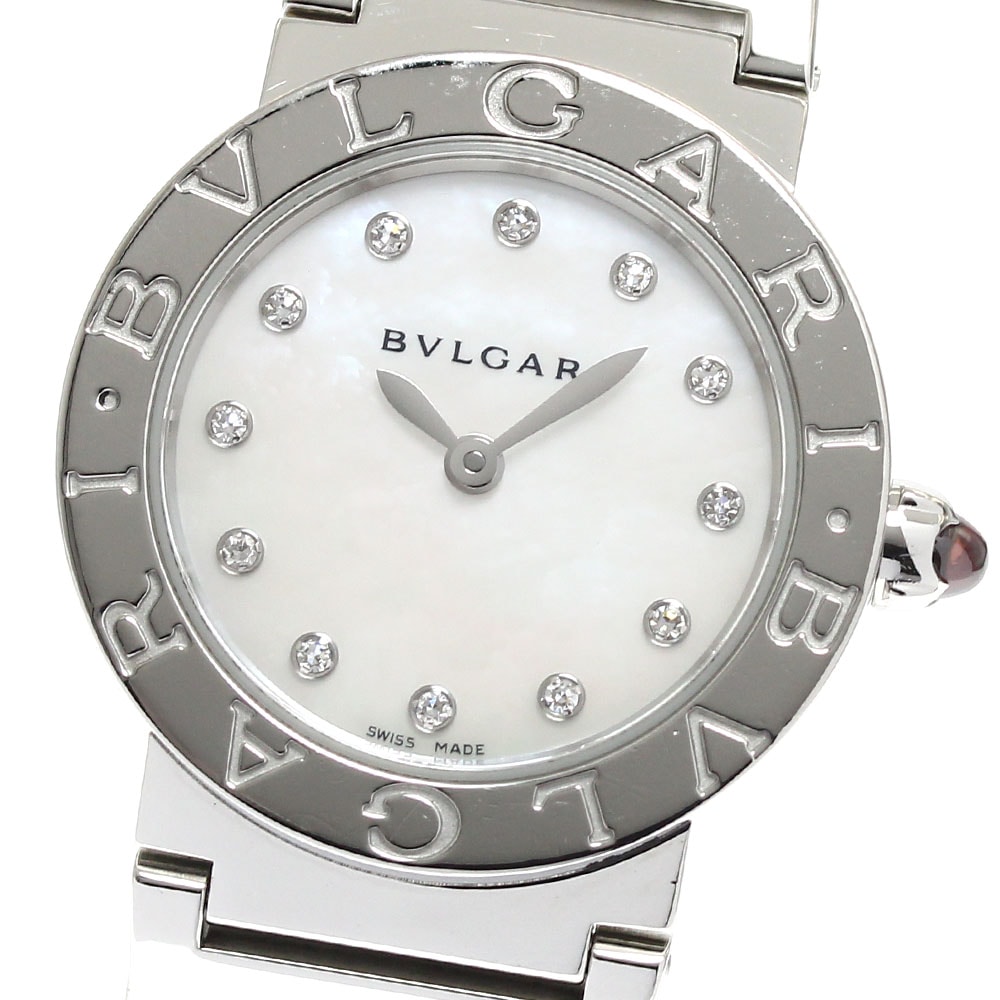 ブルガリ BVLGARI BBL26S ブルガリブルガリ デイト シェル文字盤 クォーツ レディース 箱・保証書付き_890289【中古】 124,500円