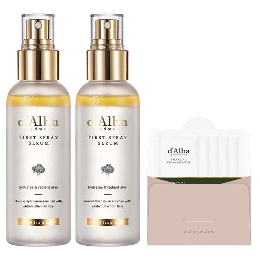 [韓国正規品] ホワイト トリュフ ファースト スプレー セラム 100ml 2個+弱酸性 ジェル クレンザー 15ml1セット