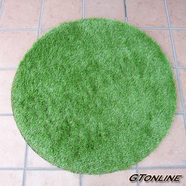 リアル人工芝 芝生マット 円形 直径90cm [900mm]玄関マットなど自由自在にアレンジ可能 人やペットに無害な高品質人工芝【送料無料】丸形 高麗芝 日本芝 インテリア エクステリア 7,216円