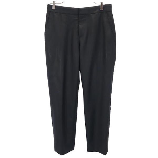 ウール モヘアブレンド スラックスパンツ 44 黒系 レディース