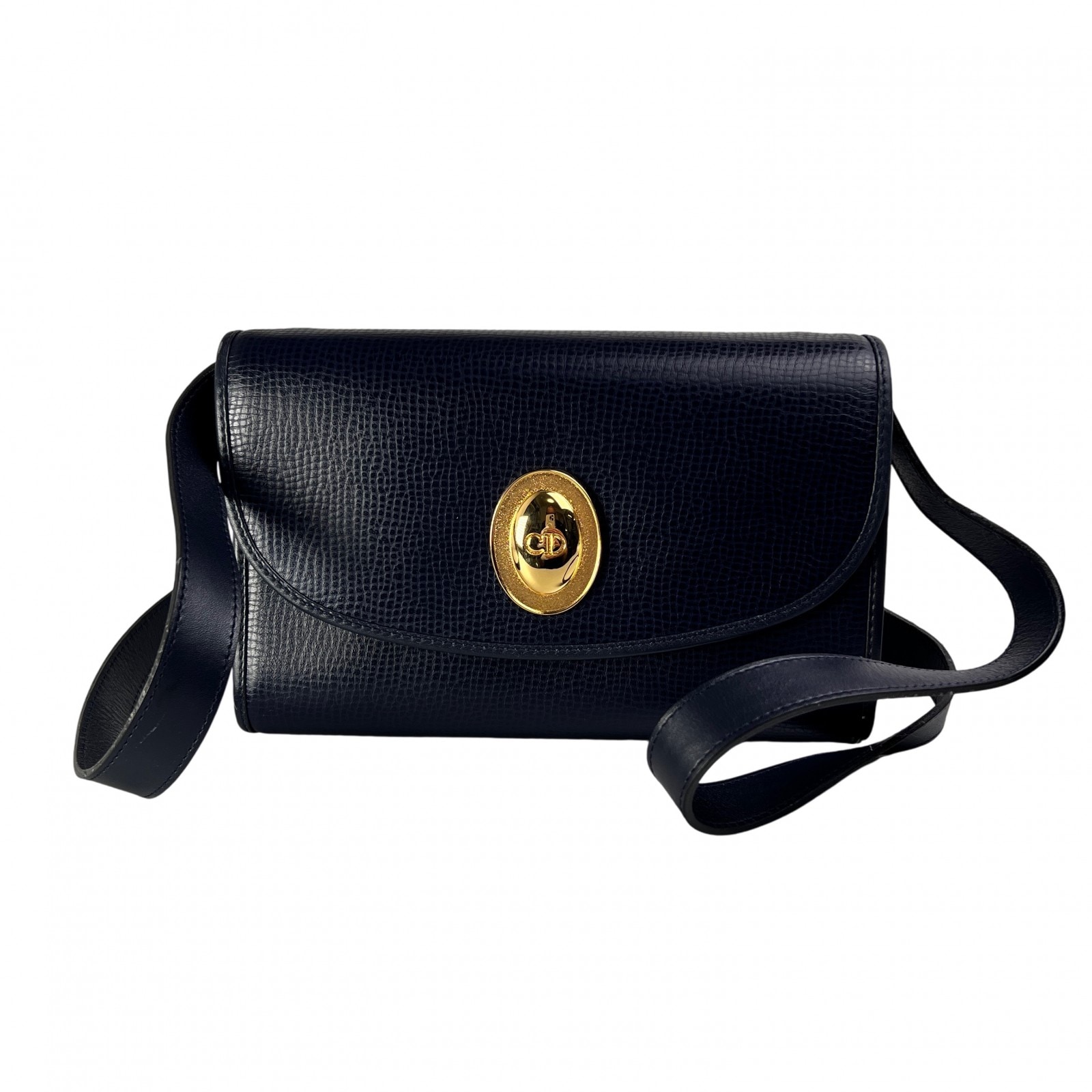 DIOR ディオール レザー ショルダーバッグ 黒 A-13644