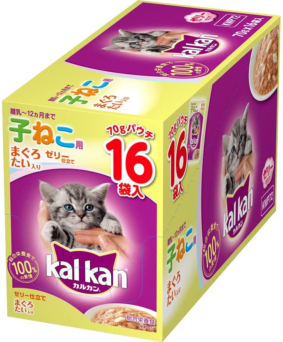 独特な店 まぐろ 12ヵ月までの子ねこ用 パウチ カルカン たい入り 16) (x 70グラム キャットフード キャットフード -  flaviogimenis.com.br