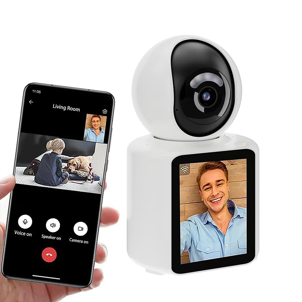 【ワンクリックで双方向ビデオ通話可能】 見守りカメラ 赤ちゃん 高齢者見守り ペット ベビーモニター スマホ対応 家族と共有可能 動体検知 自動追尾 室内用Wi-Fiカメラ 電源コード式 PSE取得 10,358円