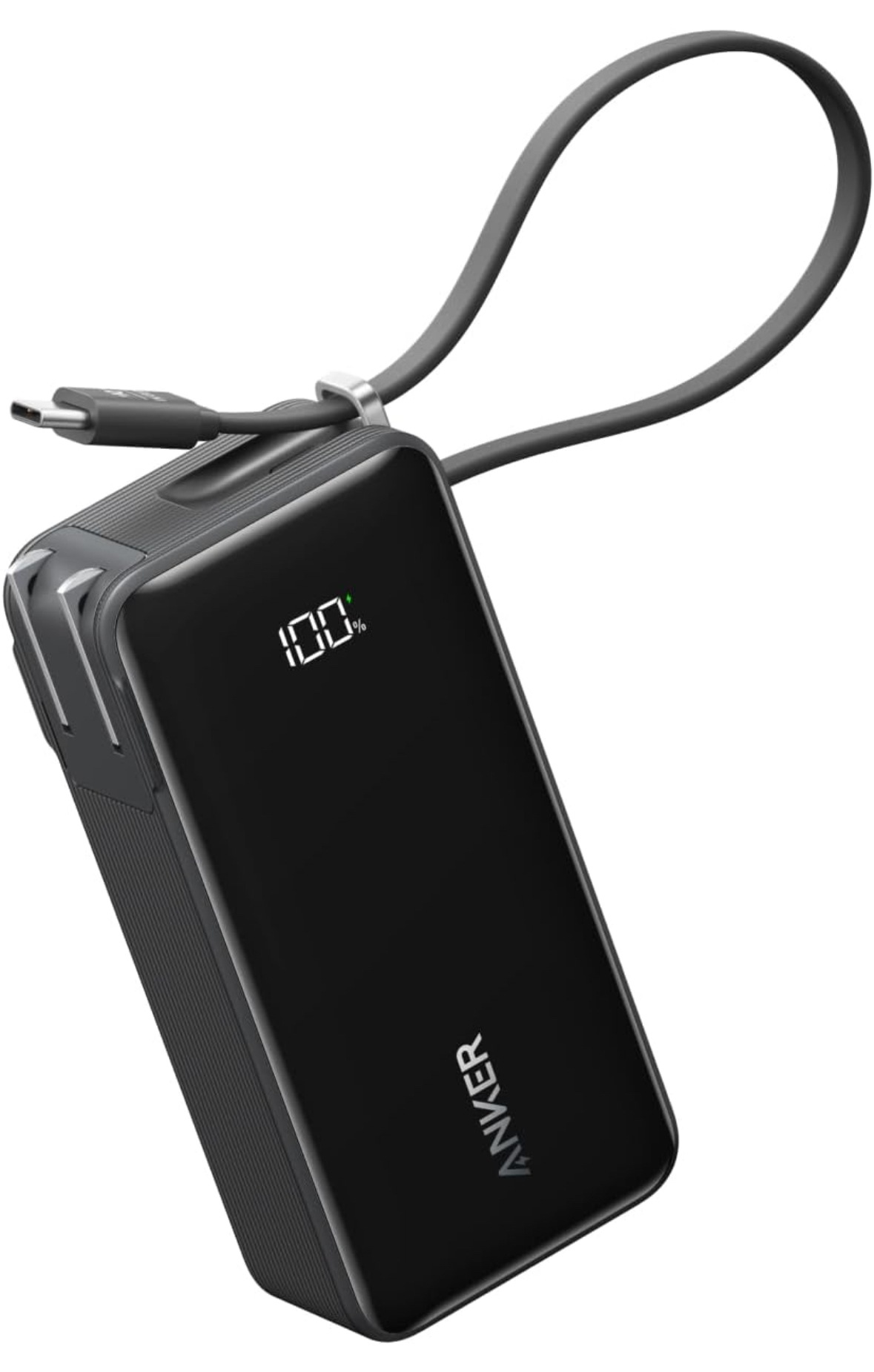 Power Bank 30W Built-In USB-C ケーブル10000mAh 新品