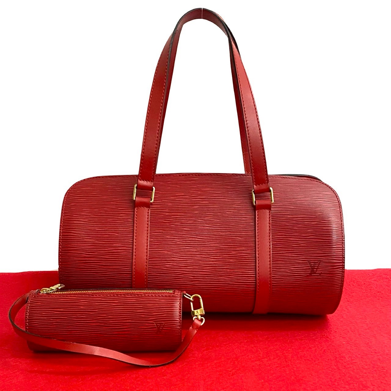 ヴィンテージ スフロ エピハンドバッグ エピレザー レッド 484-4 54,480円