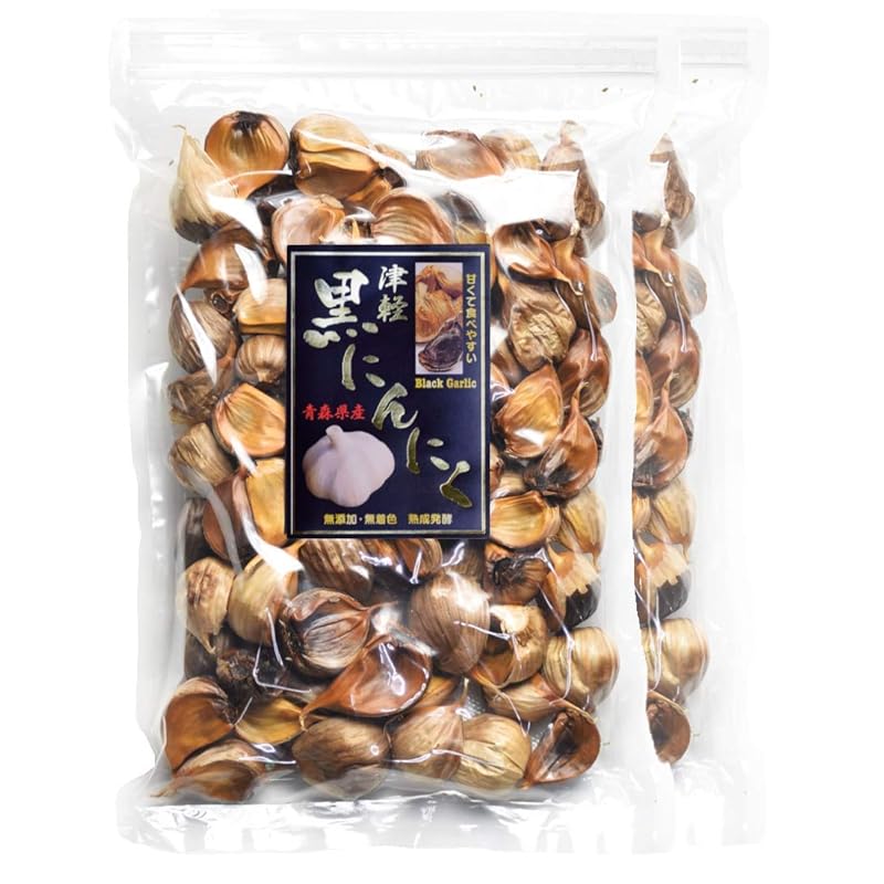(旨) 黒にんにく 訳あり 1kg 500g×2パック グルメ通り SHOP 津軽 黒にんにく 青森県産 食べやすい