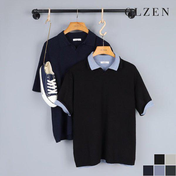 半袖オープンカラーニット I (ZPC2ET1504)