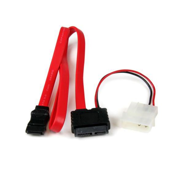 （まとめ） StarTech.com Slimline SATA-シリアルATA変換ケーブル 91cm SLSATAF36 1本 [x3セット]