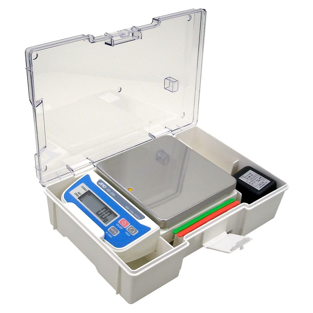 A&D デジタルはかり バリューパック HT-300-JAC ひょう量:310g 最小表示:0.1g 皿寸法:132 W *130 D mm 検定無