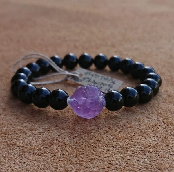 ブレスレット レディースアクセサリー アクセサリー ファッション ガネーシャ ザンビア産アメジスト