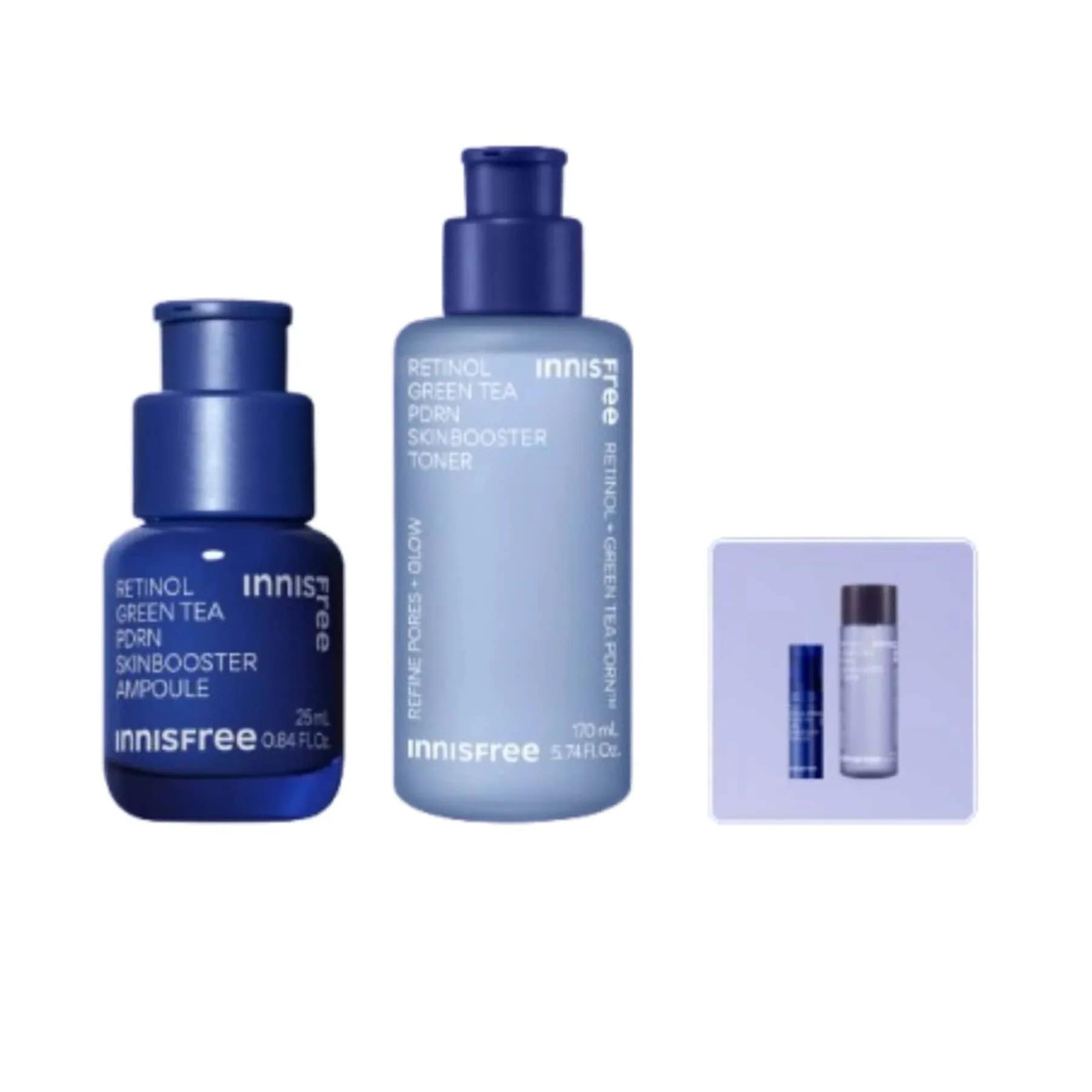 [25SS/New]グリーンティーPDRNアンプル25mL+レチノールPDRNトナー170mL(+レチノールPDRNアンプル5ml+スキンブースタートナー25ml贈呈)