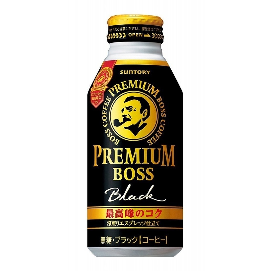 【送料無料】サントリー プレミアムボス ブラック 390ml2ケース