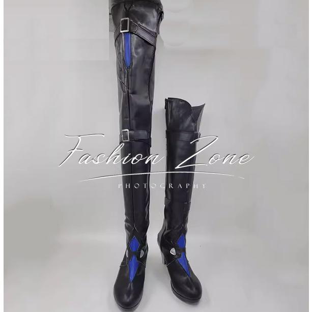 崩壊：スターレイル 風 ヨミ/Acheron コスプレ靴 男女兼用 シューズ 道具小物 ブーツ cosplay ハロウィン仮装 変装