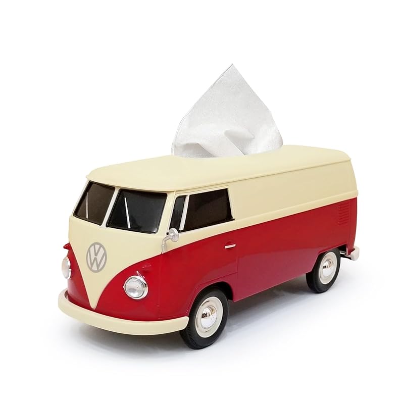 ティッシュケース+(プラス) T1バス カップホルダー付き ツートーン レッド2 T1 bus tissue case 2tone RED