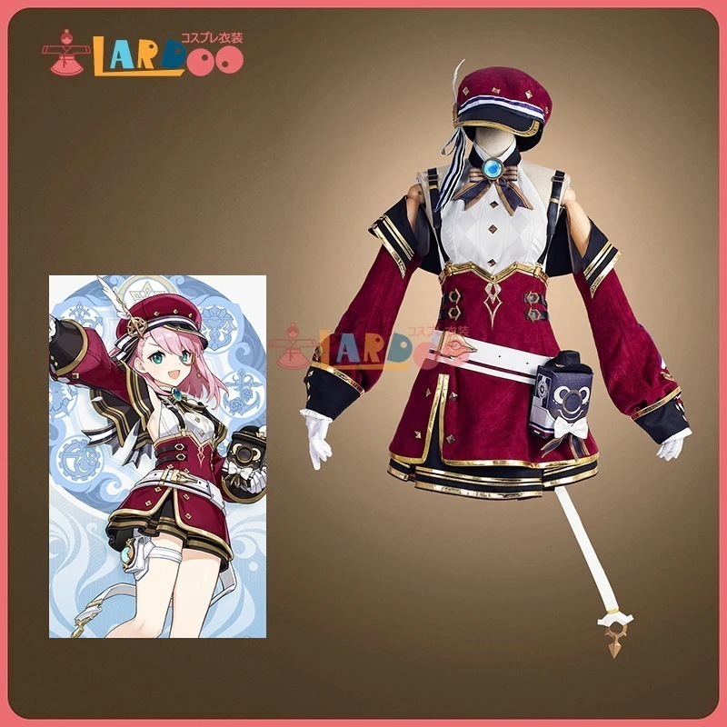 原神 Genshin フォンテーヌ シャルロット-Charlotte コスチューム コスプレ衣装 cosplay1075