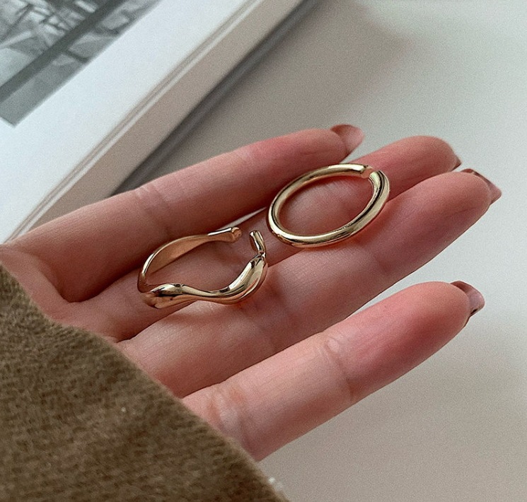 指輪 スターリングシルバー ゴールド ホワイト ジルコニウム リング 女性用