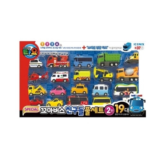 タヨリトルバススペシャルフレンズ19pcsミニカーフルセット-2版警察タヨ