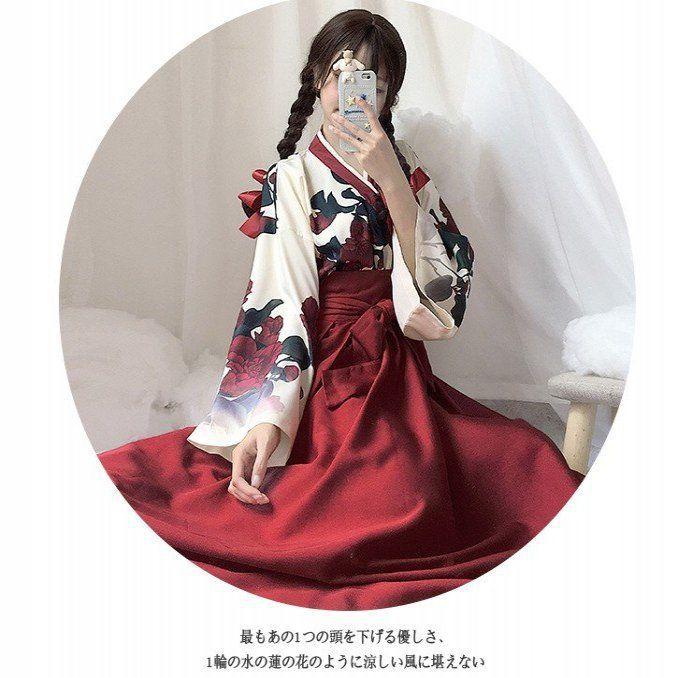 2026人気登場!ハロウィン コスプレ 2点セット ウィッチ 仮装 衣装 巫女 魔女 女の子 かわいい 長袖 コスチューム コスプレ 魔法少女 可愛い 和服 和装 和風