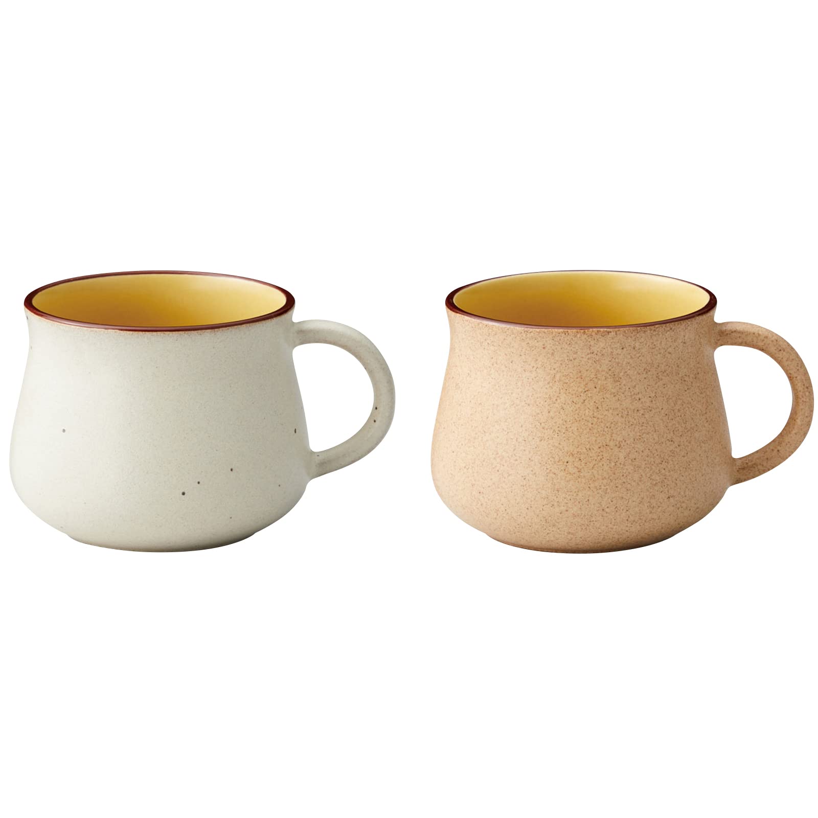 アイトー(Aito) aito製作所 マグカップ ペアセット 約270ml やさしく香り立つ 白/ピンク 美濃焼 日本製 113506