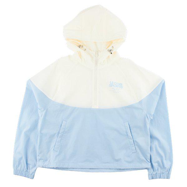 ウーマンストレッチウーブンカラーブロックアノラック QQ122OJK27 GBL_P416749646