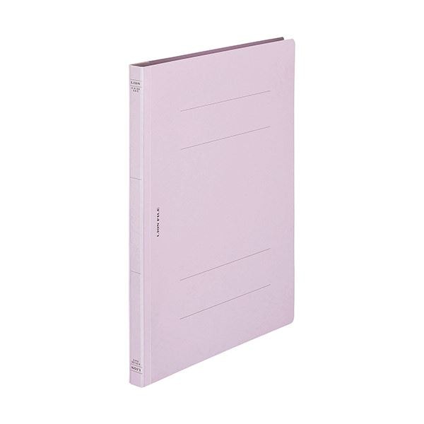 （まとめ）ライオン事務器 フラットファイル(環境)樹脂押え具 A4タテ 150枚収容 背幅18mm パープル A-512KA4S 1冊 (×50セット)