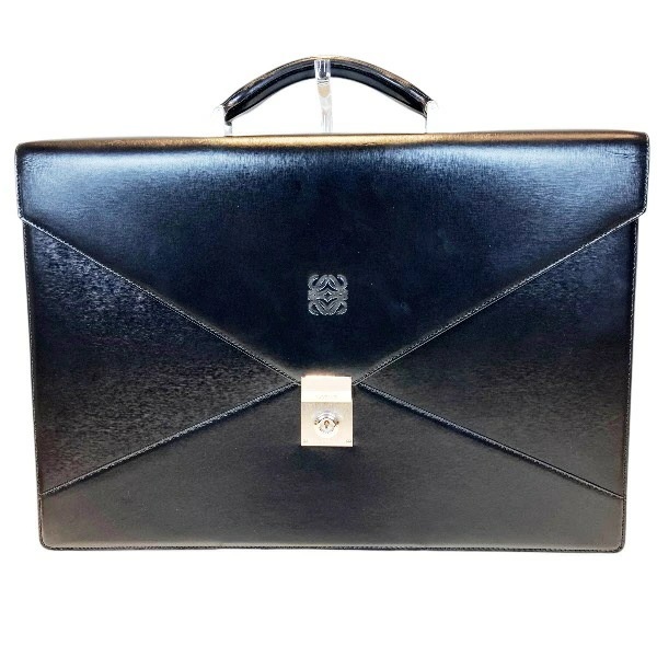 ロエベ LOEWE アナグラム ロゴ バッグ ビジネスバッグ ブリーフケース メンズ 【中古】