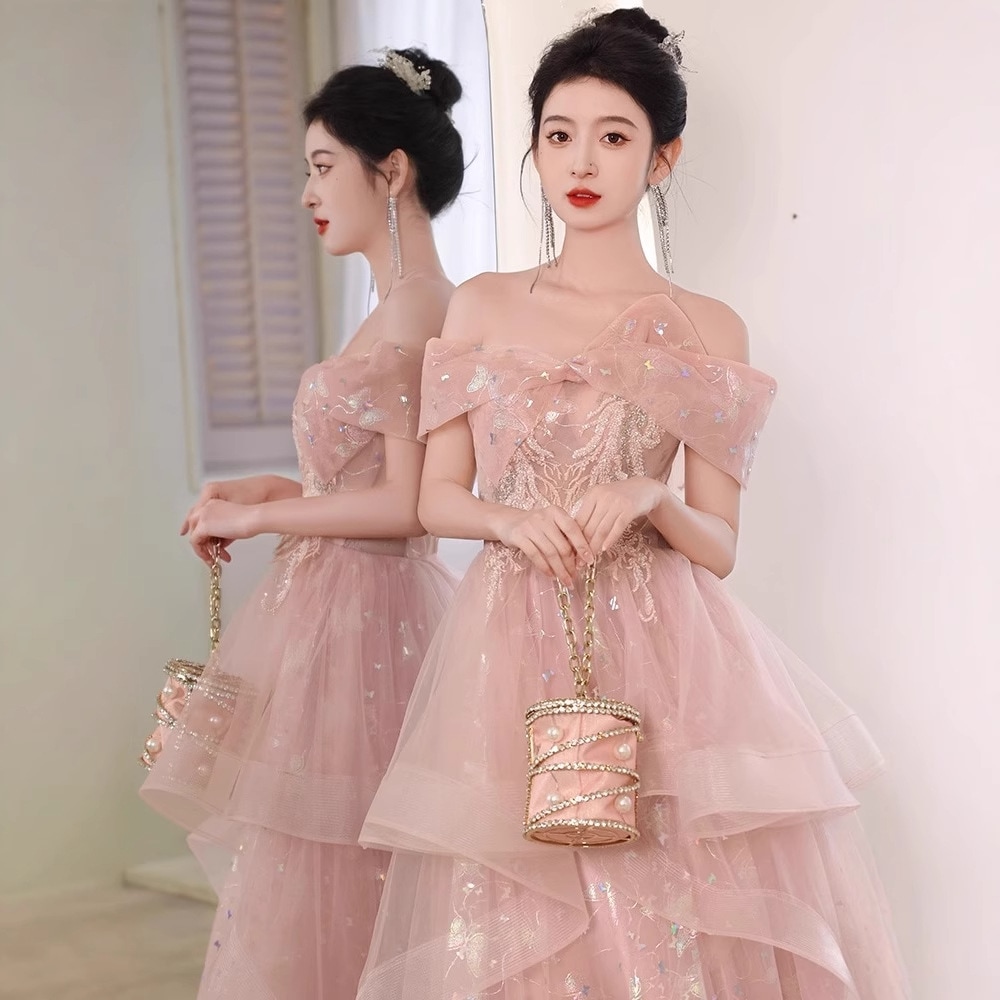 綺麗 ドレス パーティー フォーマル 演奏会 ウェディング 発表会 成人式 二次会 お呼ばれ ロングドレス