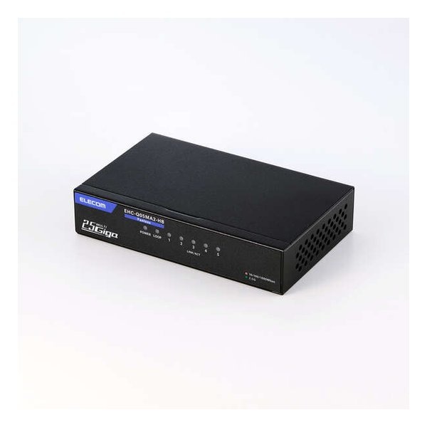 2.5Gマルチギガ対応5ポートスイッチ 金属筐体 ACアダプター EHC-Q05MA2-HB