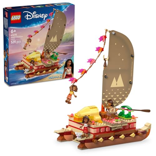 ディズニープリンセス モアナのカヌー・アドベンチャー おもちゃ 玩具 誕生日 プレゼント ブロック 知育女の子 男の子 子供 6歳 7歳 8歳 9歳 ディズニー グッズ ごっこ遊び おままごと 432