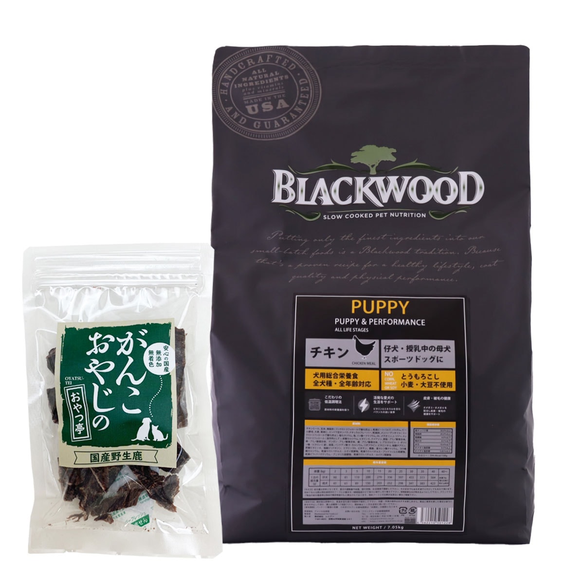 ドッグフード パピー チキン 7.05kg【国産鹿肉ジャーキー20g付き】