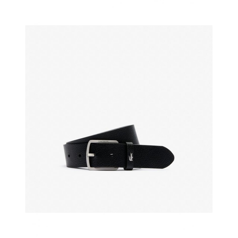 ラコステ メンズ エレガンス 35MM シルバークロコ革ベルト RC4090M55G
