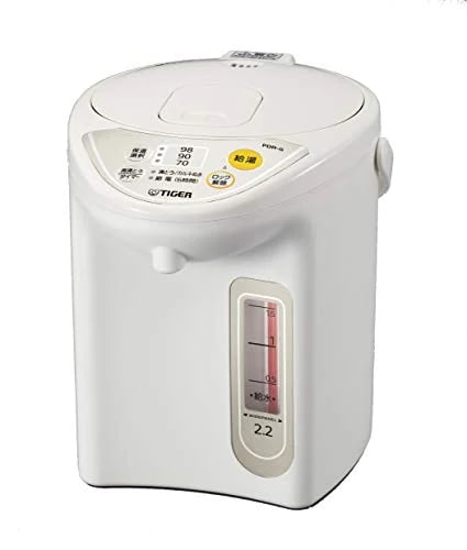 タイガー魔法瓶(TIGER) マイコン電気ポット 保温機能 節電タイマー 2.2L アーバンホワイト