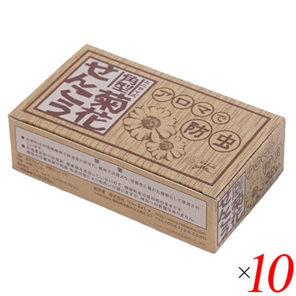 りんねしゃ 菊花せんこう角型ミニサイズ 3時間用 32巻入 10個セット